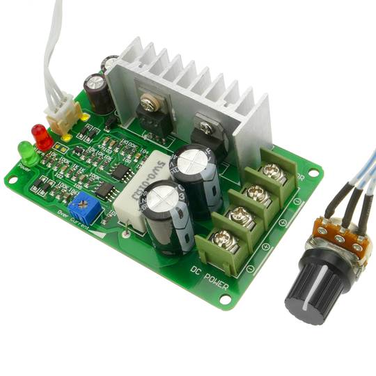 Controlador de velocidad para motor CCMCP de 12V-36V DC PWM con fusible