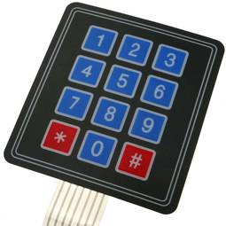 Teclado de membrana de 12 teclas DWT-0263