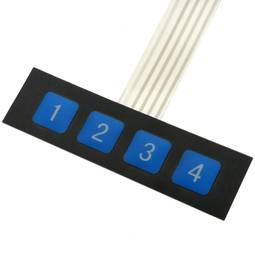 Clavier à membrane à 4 touches en ligne