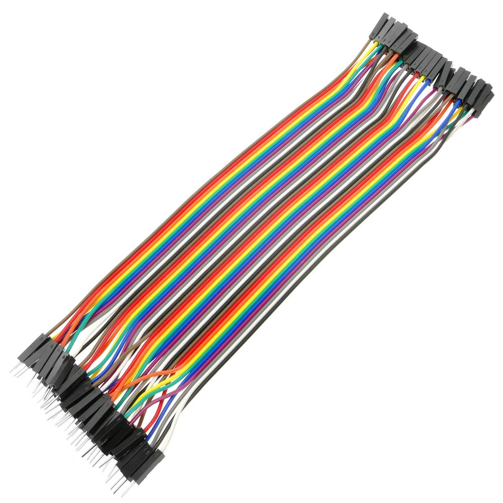 Câble Dupont 1p-1p mâle-femelle 2.54mm de 20cm
