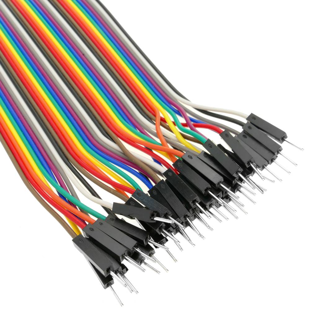 Câble Dupont 1p-1p mâle-femelle 2.54mm de 20cm