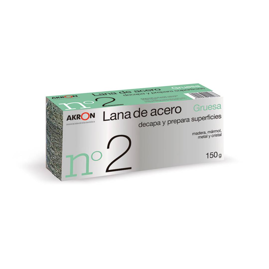 Rol dikke staalwol nummer 2 van 150 gram Akron