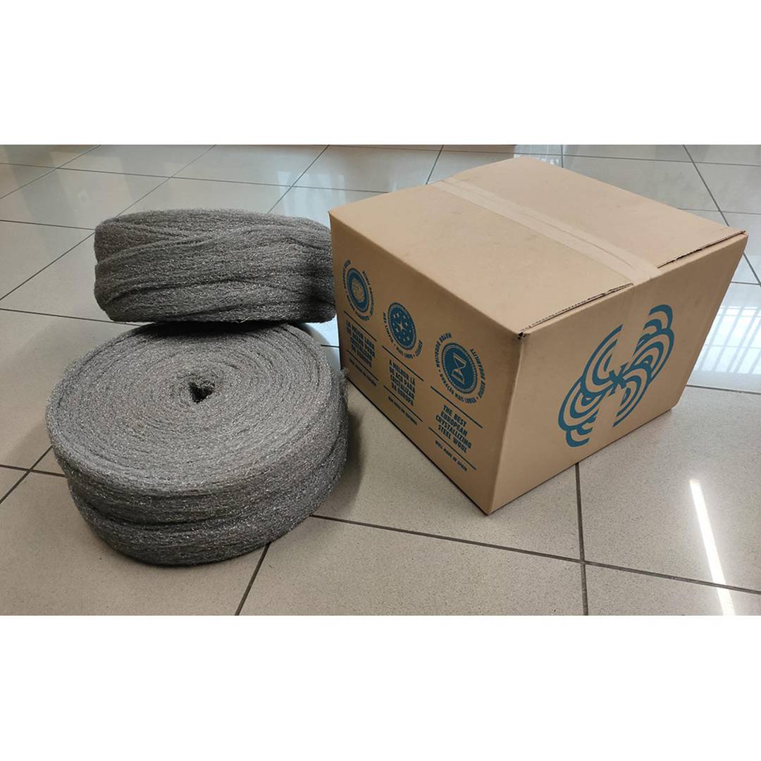 Pack de 2 unitats bobina de llana d'acer llisa número 000 Akron