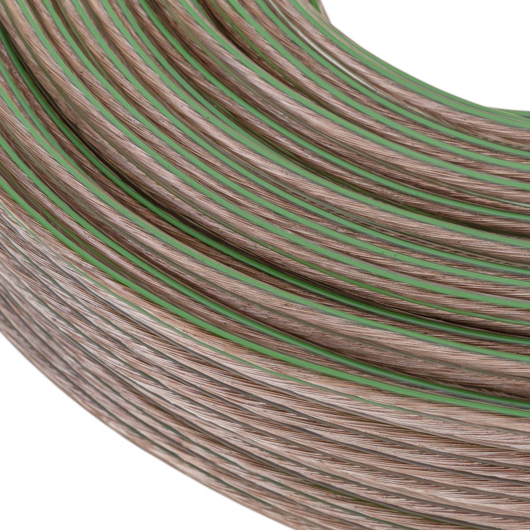 Bobina de Cable de altavoz de 2x1.50 de 25 metros transparente con indicador de polaridad