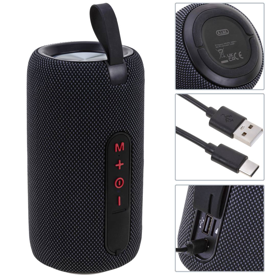 Altaveu portàtil de 1x16W amb bateria recarregable + powerbank + lector microSD