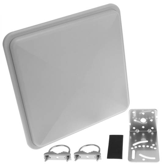 Adjustable flat panel WiFi antenna 2.4GHz and 12 dBi