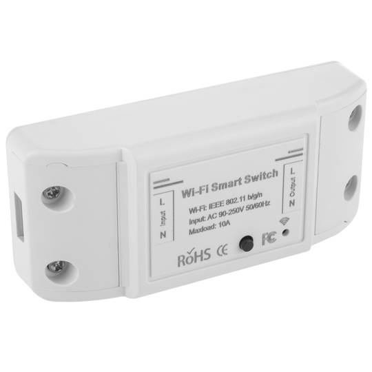 Interruptor Inteligente Wifi Happy Life 1 Vía Compatible Alexa Y Google  Home Color Blanco