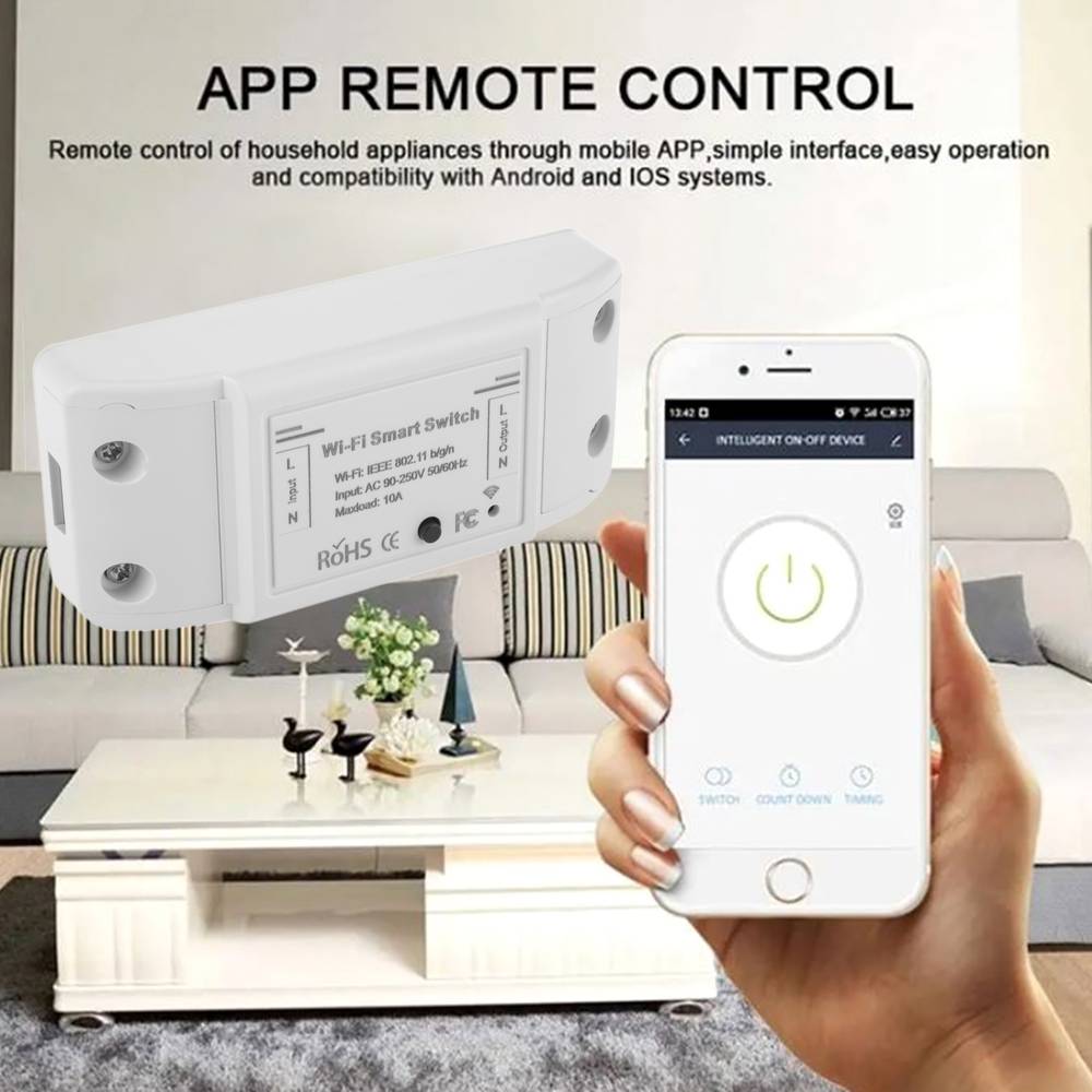 Ils WiFi Smart Switch Garage Ouvre-Porte contrôle Distance pour eWeLink APP Phone Support Alexa Accueil Google IFTTT 