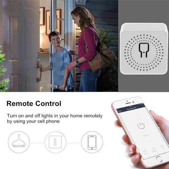 2-Channel WiFi Smart Switch Compatible with Google Home, Alexa and IFTTT