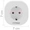 Plugue inteligente 10A 2200W WiFi Branco compatível com Google Home, Alexa e IFTTT