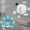 Plugue inteligente 10A 2200W WiFi Branco compatível com Google Home, Alexa e IFTTT
