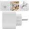 Enchufe inteligente 16A 3680W WiFi blanco compatible con Google Home, Alexa y IFTTT