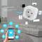 Enchufe inteligente 16A 3680W WiFi blanco compatible con Google Home, Alexa y IFTTT