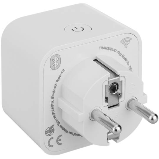 Enchufe inteligente 16A 3680W WiFi blanco compatible con Google Home, Alexa y IFTTT