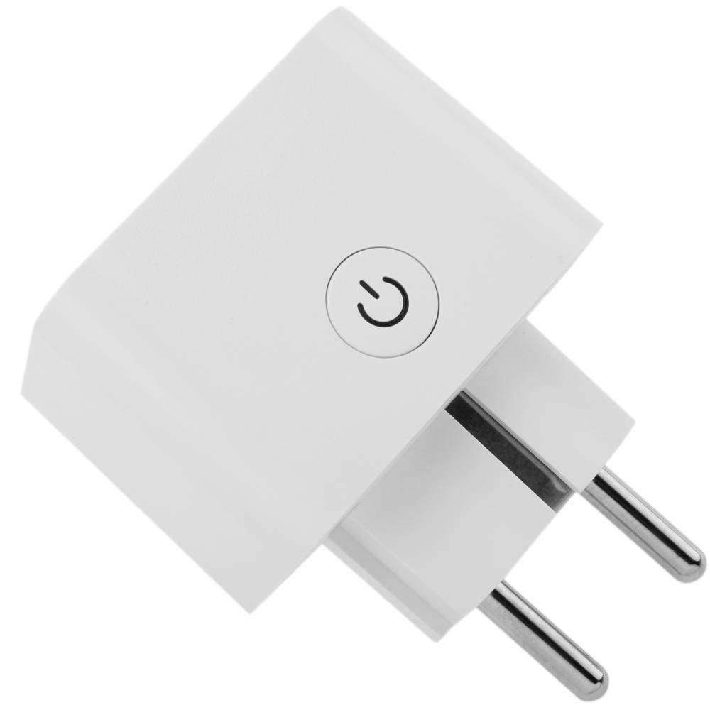 Enchufe inteligente 16A 3680W WiFi blanco compatible con Google Home, Alexa y IFTTT