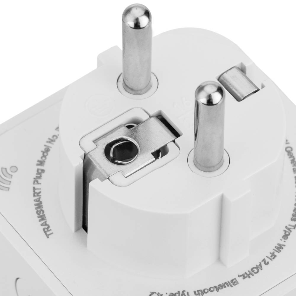 Enchufe inteligente 16A 3680W WiFi blanco compatible con Google Home, Alexa y IFTTT