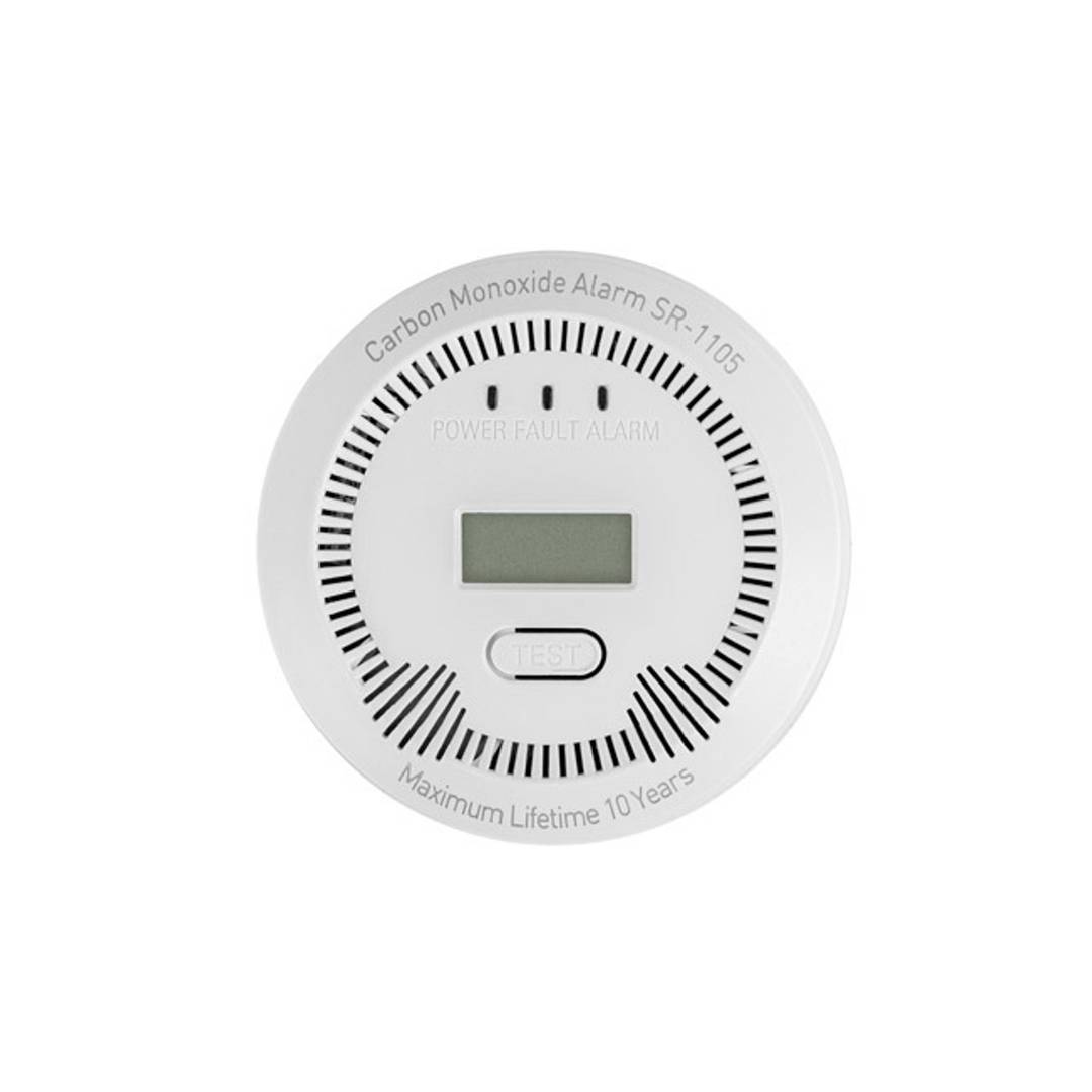 Kohlenmonoxidmelder für den Innenbereich mit integriertem Thermometer von Lanberg SR-1105