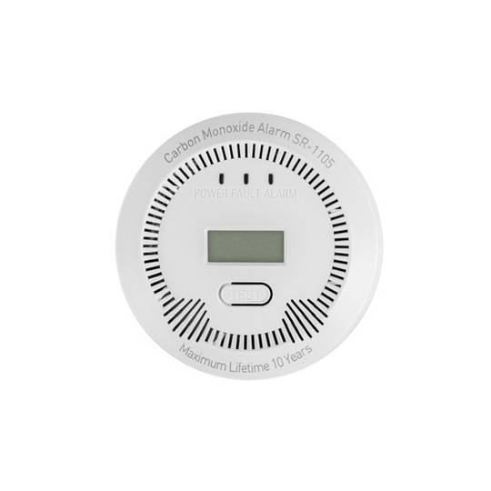 Kohlenmonoxidmelder für den Innenbereich mit integriertem Thermometer von Lanberg SR-1105