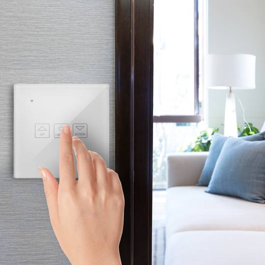 Witte dimbare slimme aanraakschakelaar compatibel met Google Home, Alexa en IFTTT