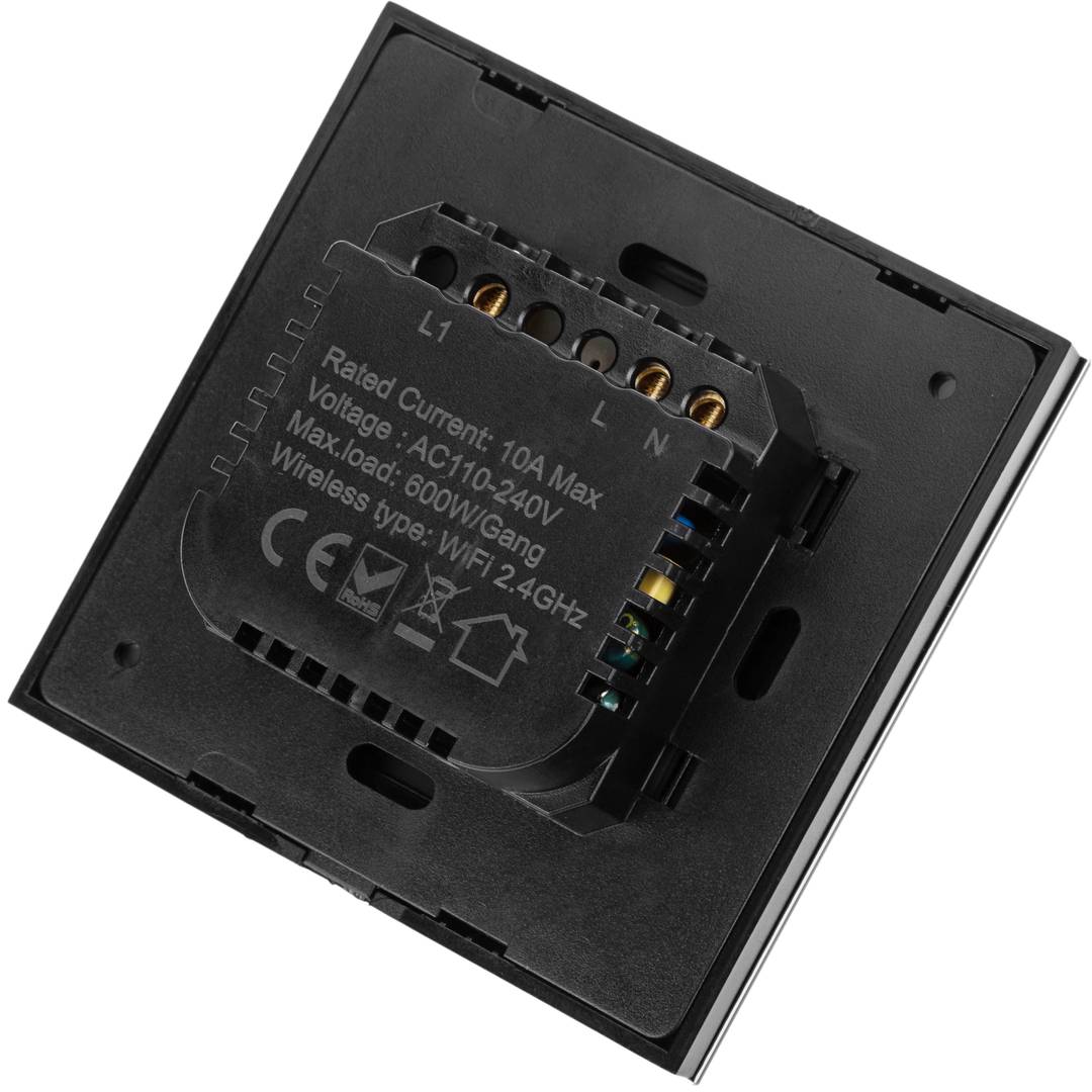 Bematik - Interruptor Inteligente Táctil Regulable En Color Negro
