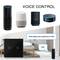 Interrupteur intelligent à double touche noir compatible avec Google Home, Alexa et IFTTT