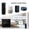 Interruptor de toque inteligente regulável em preto compatível com o Google Home, Alexa e IFTTT