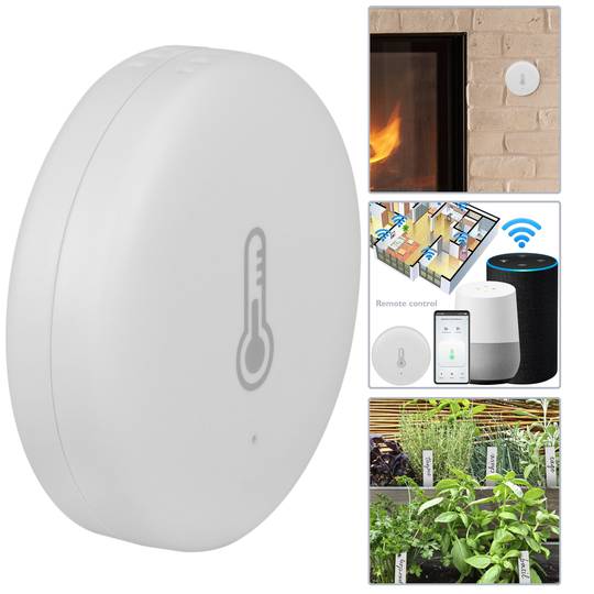Sensore di temperatura di umidità WiFi Smart Wireless Termometro Igrometro  Monitor per monitor remoto e allarme compatibile con Alexa per la casa Baby  Room Greenhouse : : Giardino e giardinaggio