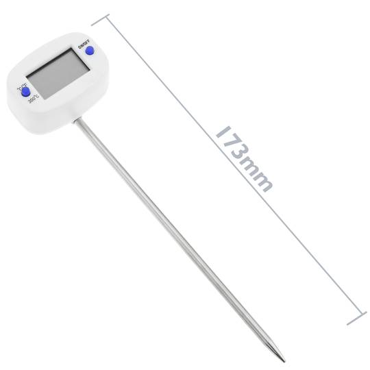 Home Basics, Silver (1 Instant Read Large Stainless Steel Mechanical Meat Thermometer, 2.5 x 2.5 x 5.25