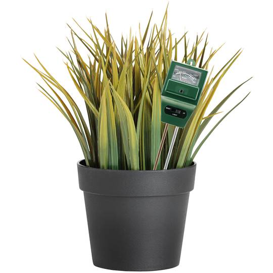 Analog humidity and PH meter with rigid probes for gardening and plants