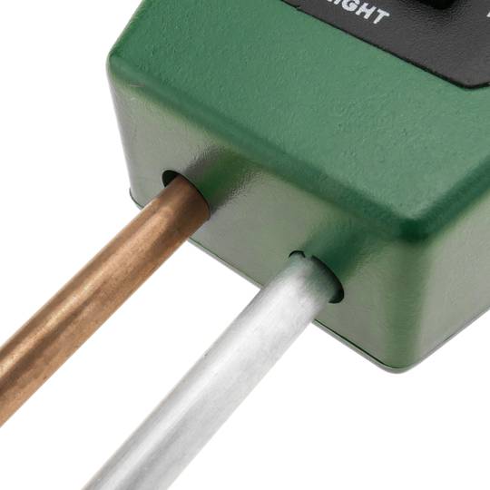 Analog humidity and PH meter with rigid probes for gardening and plants