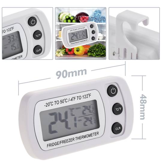 Termometro digitale con sonda rigida per cucina e cibo DW-0211 - Cablematic