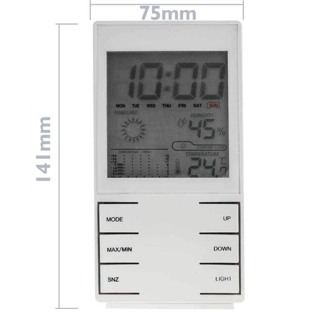 Termometro igrometro e orologio digitale DW-0209