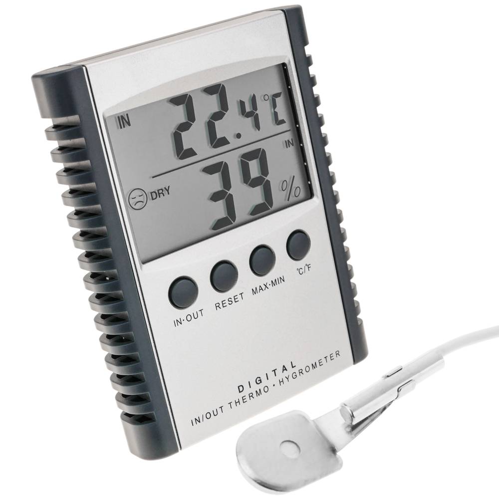 Succes Brandewijn honing Thermometer en hygrometer met dubbele sensor binnen buiten DW-0204 -  Cablematic