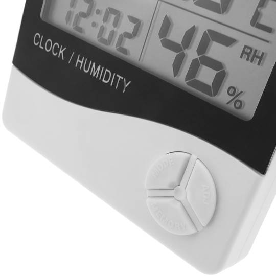 Termometro igrometro e orologio digitale DW-0202 - Cablematic