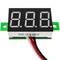 3-cijferig LCD-display rood en met voltmeter 0-100V