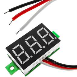 LCD 3-digit display in blue and with 0-100V voltmeter