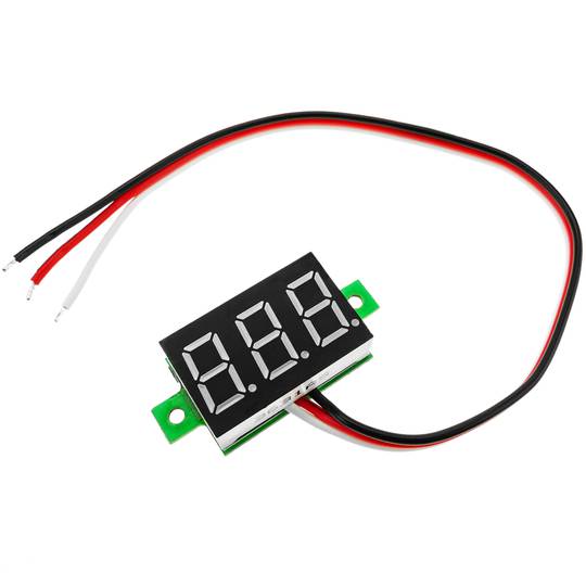 LCD-Display 3-stelliges blau und 0-100 V Voltmeter