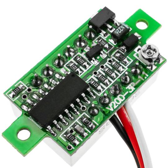 LCD-Display 3-stelliges blau und 0-100 V Voltmeter