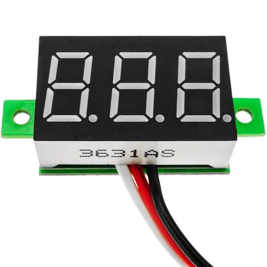 LCD-Display 3-stelliges blau und 0-100 V Voltmeter