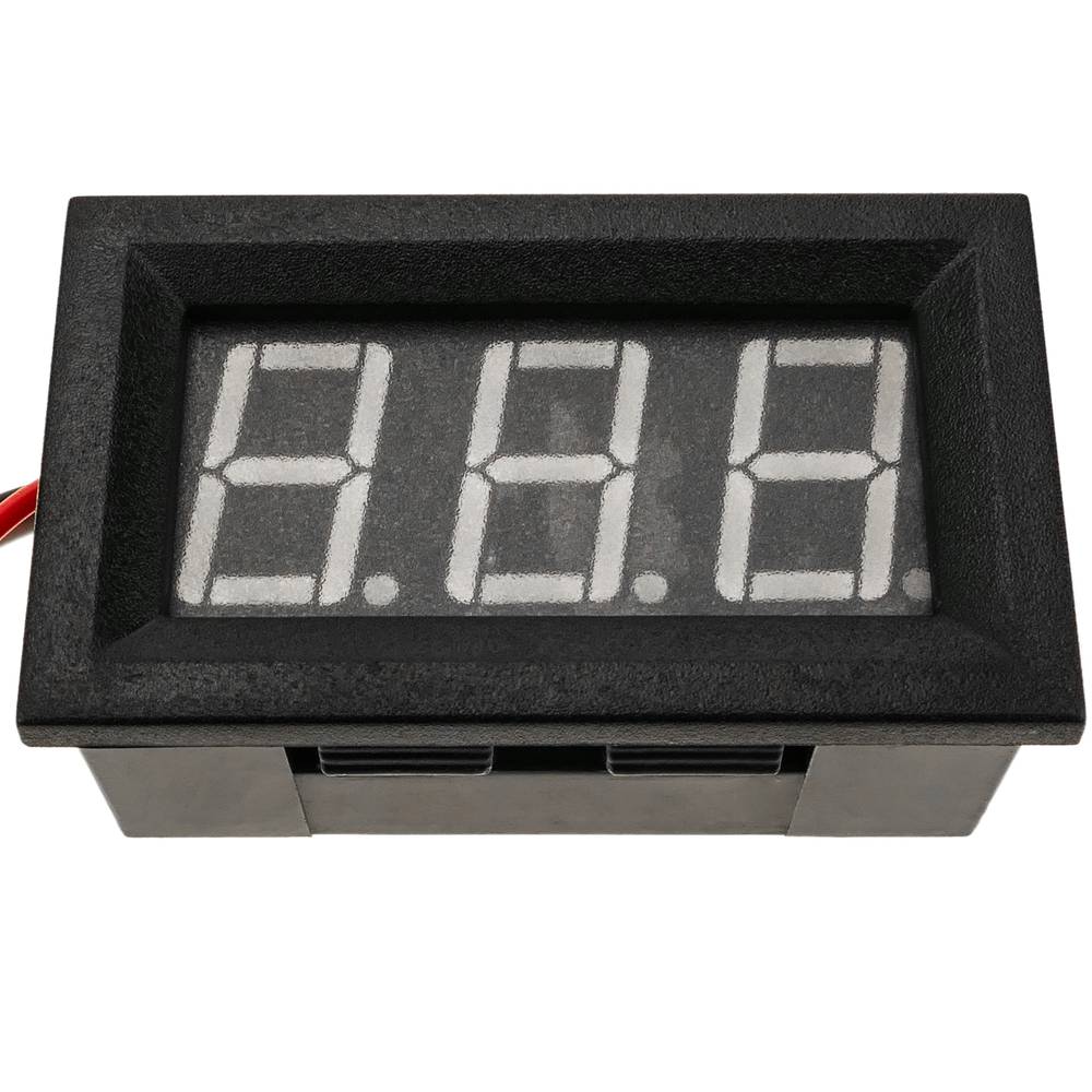 Visor LCD de 3 dígitos azul y con voltímetro 0-100VDC con marco