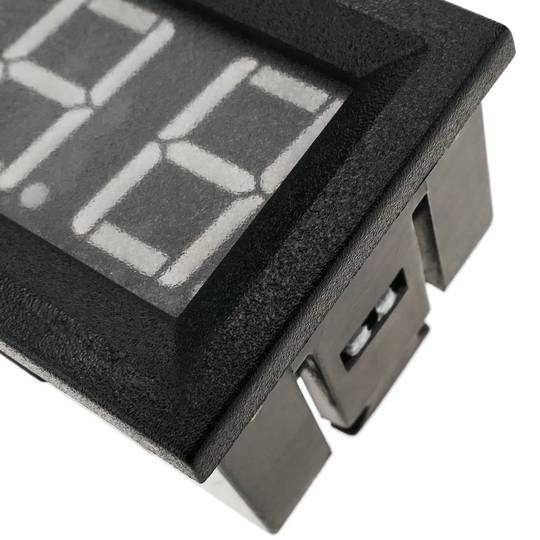 Visor LCD de 3 dígitos azul y con voltímetro 0-100VDC con marco