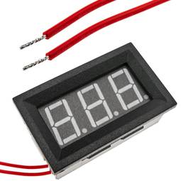 LCD 3-digit display in blue and with 60-500V voltmeter with frame