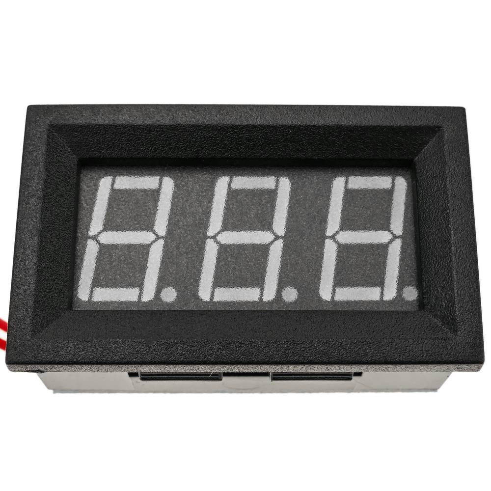 Affichage LCD à 3 chiffres bleu avec voltmètre 60-500V avec cadre