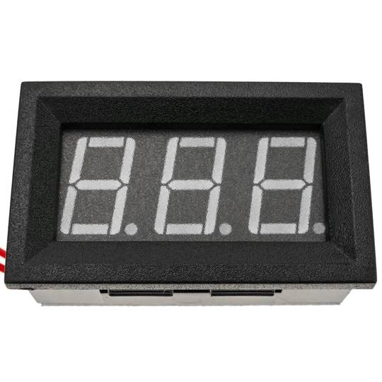 Affichage LCD à 3 chiffres bleu avec voltmètre 60-500V avec cadre