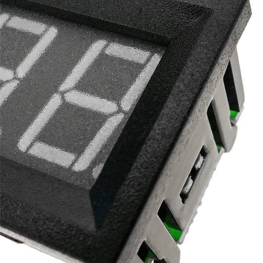 Groen 3-cijferig LCD-display met 60-500VAC voltmeter met frame