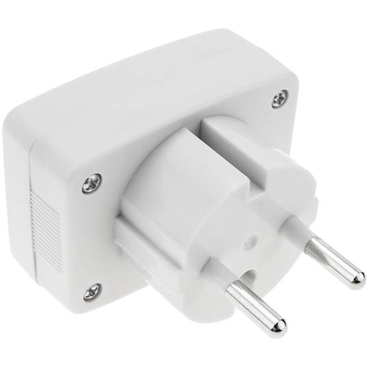 Visor LCD de 3 dígitos dual con voltímetro 80-300VAC tipo enchufe schuko
