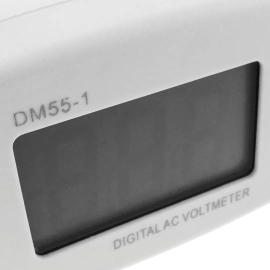 Visor LCD de 3 dígitos dual con voltímetro 80-300VAC tipo enchufe schuko