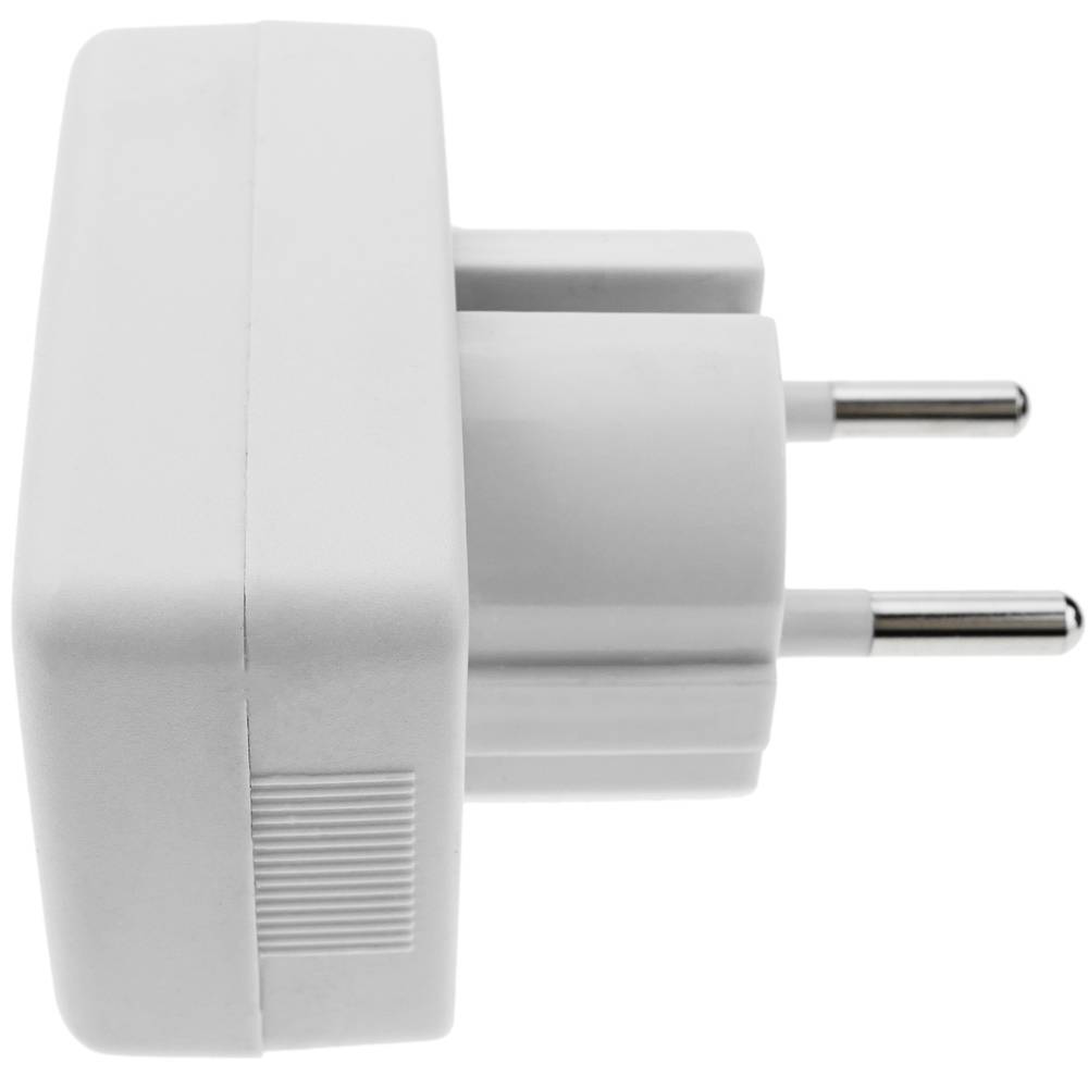 Visor LCD de 3 dígitos dual con voltímetro 80-300VAC tipo enchufe schuko