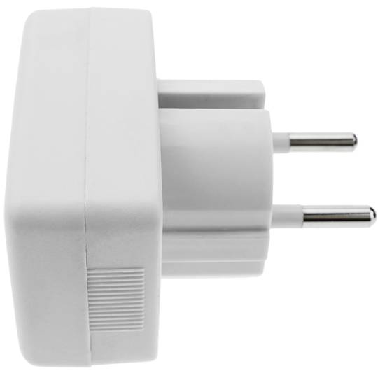 Visor LCD de 3 dígitos dual con voltímetro 80-300VAC tipo enchufe schuko
