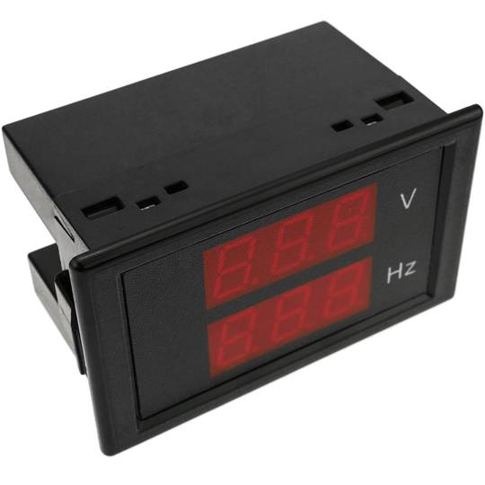 Display LCD a 3 cifre con voltmetro 80-300VAC 200-450VDC 45-65Hz per pannello nero